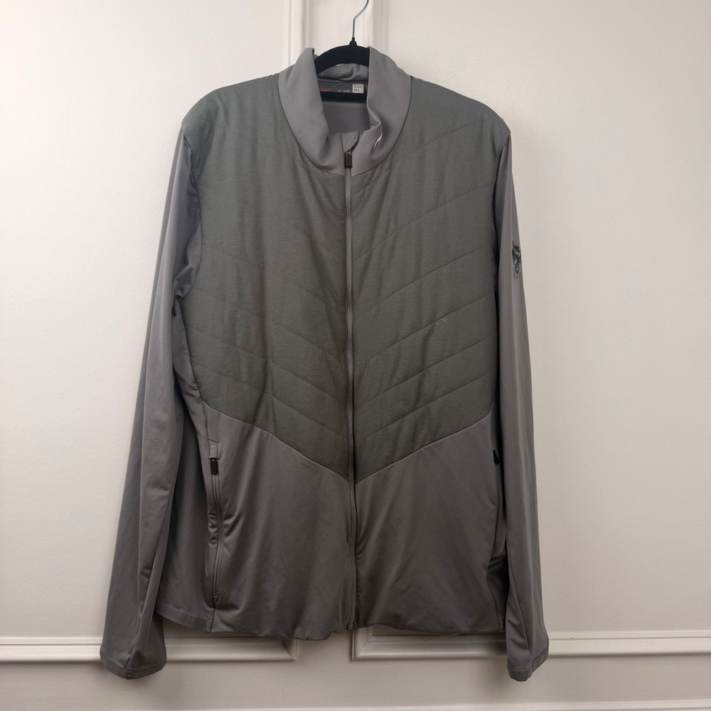KJUS Men Release Jacket Grey Full Zip Golf Hybrid Quilted MG15-H06 Size 52 L